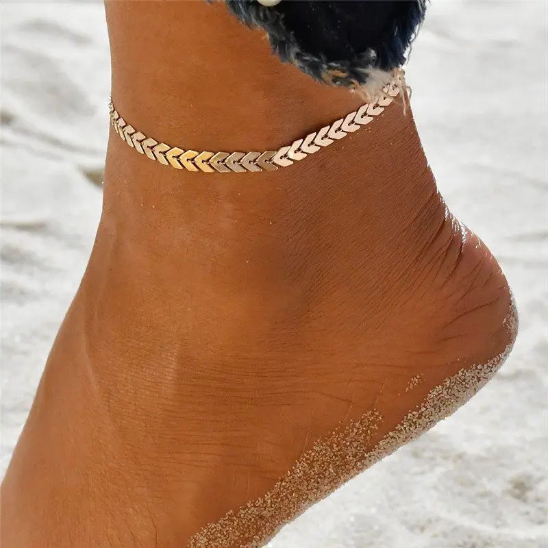 2024 New Fashion Silver Color Stretchy 1/2/3/4/5 Rows Bracelet Anklet Ankle chain Rhinestones Foot Jewelry Crystal Bracelet – Bild 9