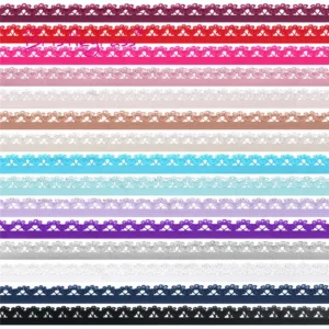 BRISTLEGRASS 2 5 10 Yard 1/2" 13mm Picot Loop Crown Frilly Lace Trim Elastics Spandex Bands Headband Lingerie Dress Sewing Craft