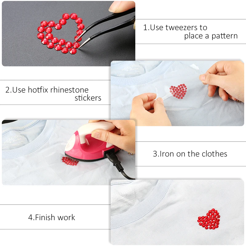 Top Quality Black Hot-fix Rhinestones SS16 SS20 SS30 288/1440pcs Crystal glass Iron On Rhinestone for clothes wedding decoration – Bild 7