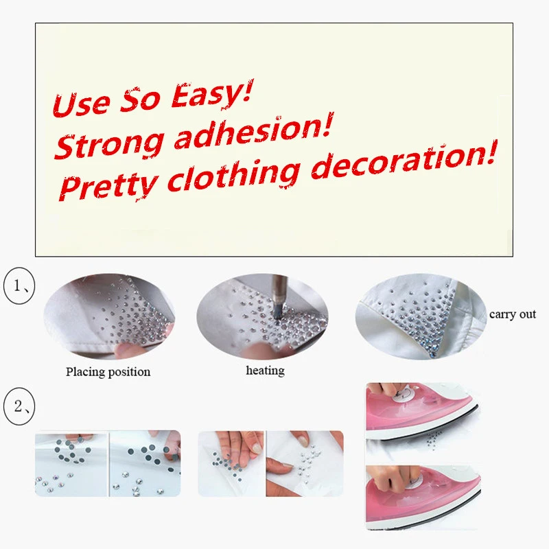 Top Quality Black Hot-fix Rhinestones SS16 SS20 SS30 288/1440pcs Crystal glass Iron On Rhinestone for clothes wedding decoration – Bild 5