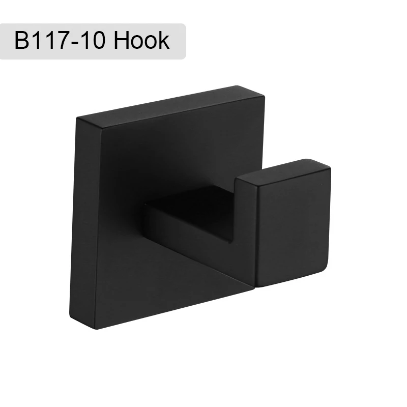 Matte Black Bathroom Hardware 304 Stainless Steel Towel Rack Toilet Paper Holder Liquid Soap Holder Towel Bar Toilet Accessories – Bild 29