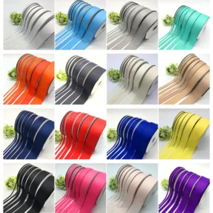 6mm-50mm Wide (5yards/lot) Grosgrain Ribbon For Hair Bows Christmas Wedding Decoration DIY Sewing Crafts