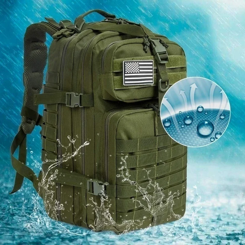 25L/50L 1000D Nylon Waterproof Trekking Fishing Hunting Bag Backpack Outdoor Rucksacks Tactical Sports Camping Hiking – Bild 41