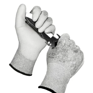 ANSI A5 Cut Resistant Work Gloves, Cut Proof Gloves with PU Coating, Used for Metal Fabrication, WoodWorking, Construction