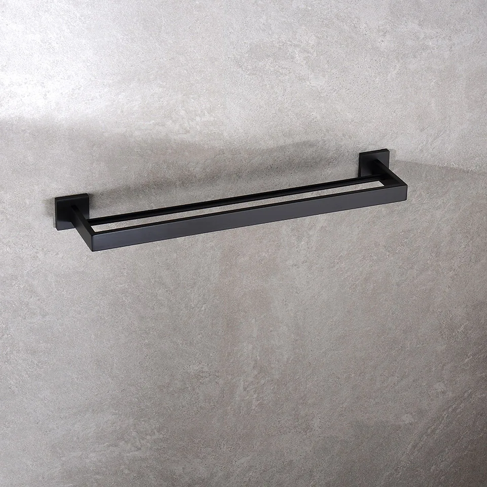 Matte Black Bathroom Hardware 304 Stainless Steel Towel Rack Toilet Paper Holder Liquid Soap Holder Towel Bar Toilet Accessories – Bild 50