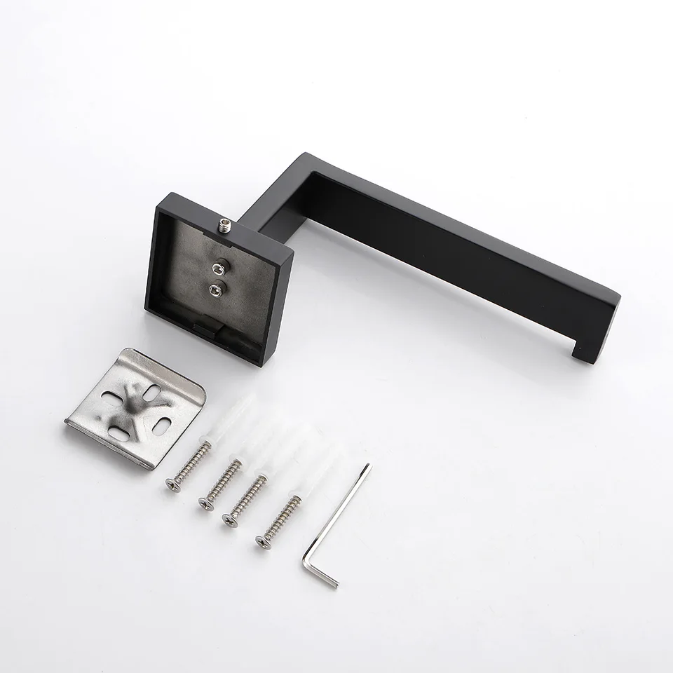 Matte Black Bathroom Hardware 304 Stainless Steel Towel Rack Toilet Paper Holder Liquid Soap Holder Towel Bar Toilet Accessories – Bild 39