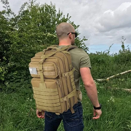25L/50L 1000D Nylon Waterproof Trekking Fishing Hunting Bag Backpack Outdoor Rucksacks Tactical Sports Camping Hiking – Bild 8