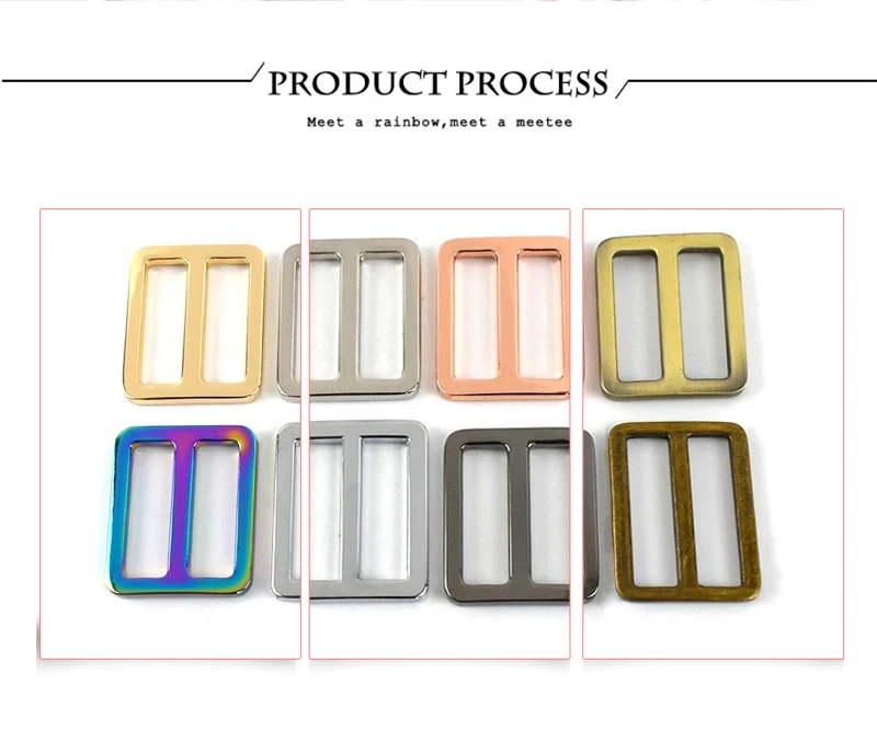 5/10pcs 16-50mm Bags Strap Buckles Metal Slider Tri Glide Adjust Belt Buckle for Webbing Shoes Clothes Leather Part Accessories – Bild 21