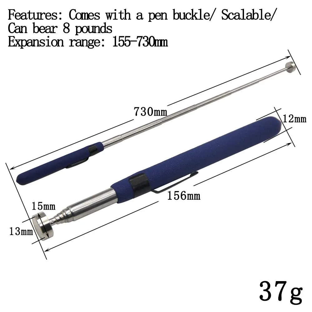 Magnetic Retractable Pickup Suction Iron Rod Portable Multifunctional Extractor Pen Clip Automotive Repair Tools – Bild 8