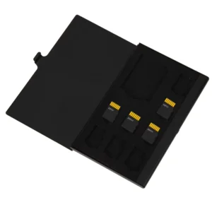 9 in 1 Portable Memory Card Case 1SD+ 8TF Micro SD Card Storage Case Holder Memory Card Holder Monolayer Aluminum Protector Box