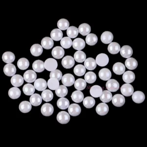 Ceramic Hotfix Rhinestone 3mm to 10mm Flatback Polymer Clay Hot Fix Strass Stones Iron-On White Color