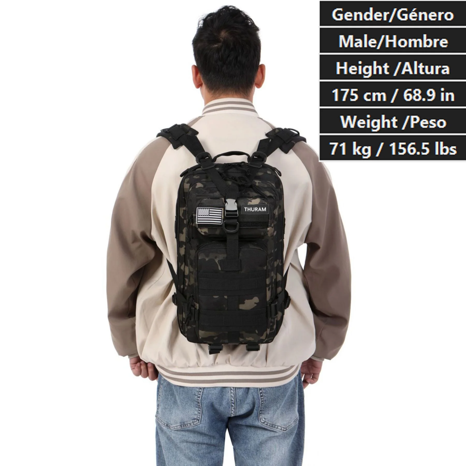 25L/50L 1000D Nylon Waterproof Trekking Fishing Hunting Bag Backpack Outdoor Rucksacks Tactical Sports Camping Hiking – Bild 28