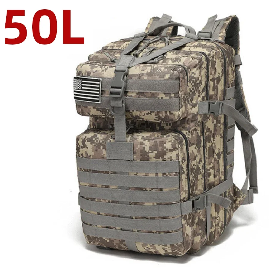 25L/50L 1000D Nylon Waterproof Trekking Fishing Hunting Bag Backpack Outdoor Rucksacks Tactical Sports Camping Hiking – Bild 19