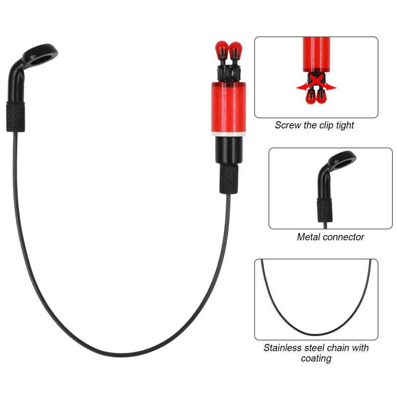 Carp Fishing Swinger Fishing Bite Indicator for Bite Alarm Carp Fishing Tool Fishing Bite Indicator Stainless steel chain – Bild 4