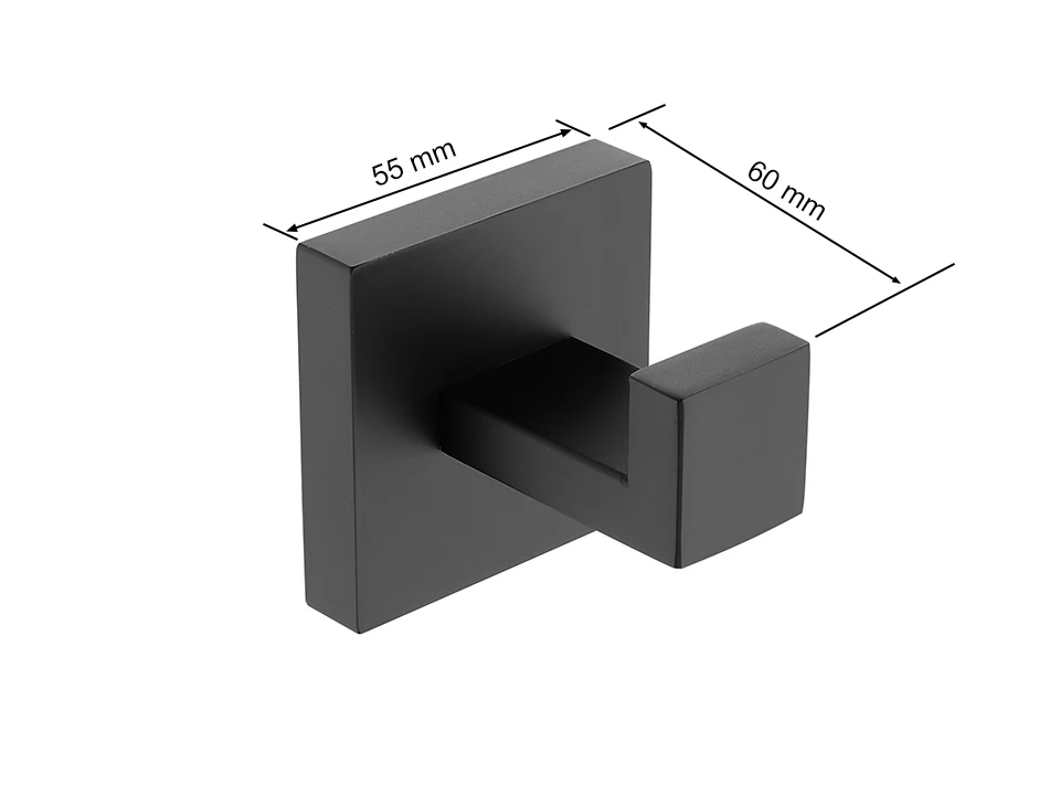 Matte Black Bathroom Hardware 304 Stainless Steel Towel Rack Toilet Paper Holder Liquid Soap Holder Towel Bar Toilet Accessories – Bild 37