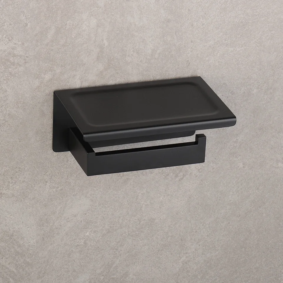 Matte Black Bathroom Hardware 304 Stainless Steel Towel Rack Toilet Paper Holder Liquid Soap Holder Towel Bar Toilet Accessories – Bild 42