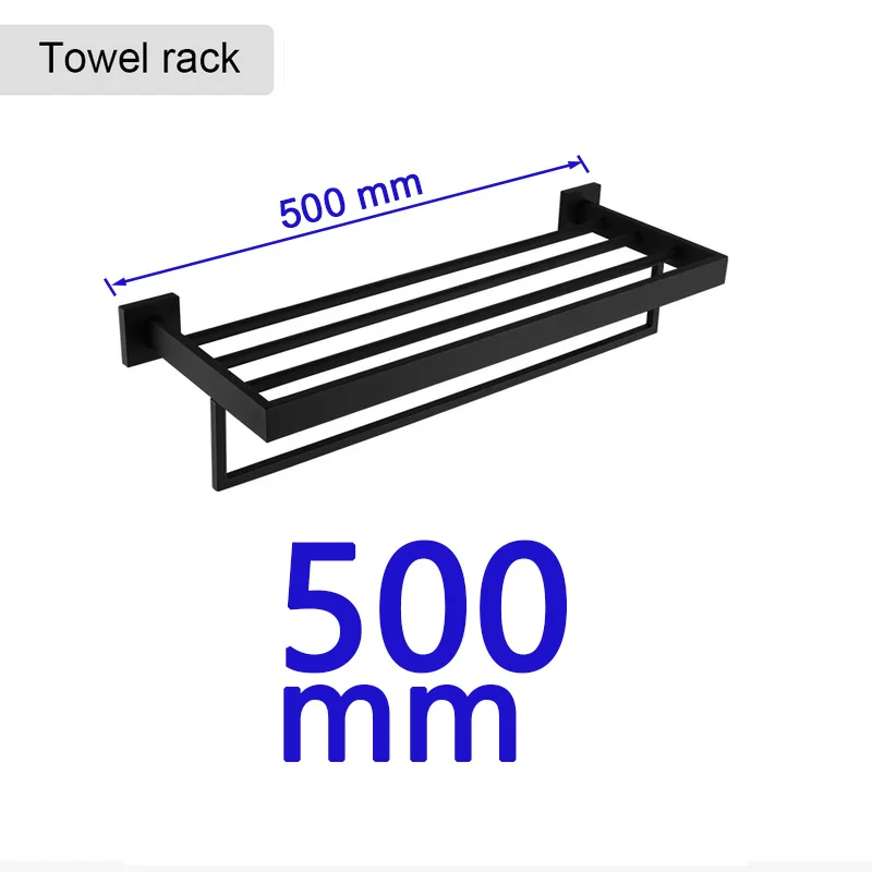 Matte Black Bathroom Hardware 304 Stainless Steel Towel Rack Toilet Paper Holder Liquid Soap Holder Towel Bar Toilet Accessories – Bild 24