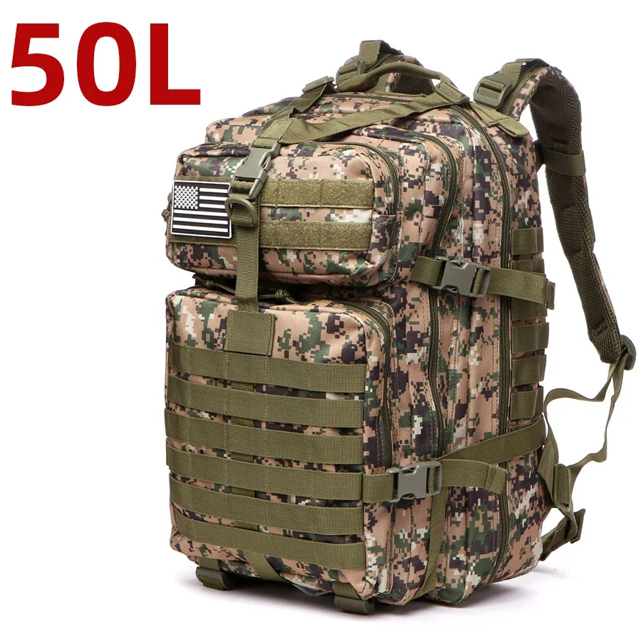 25L/50L 1000D Nylon Waterproof Trekking Fishing Hunting Bag Backpack Outdoor Rucksacks Tactical Sports Camping Hiking – Bild 15