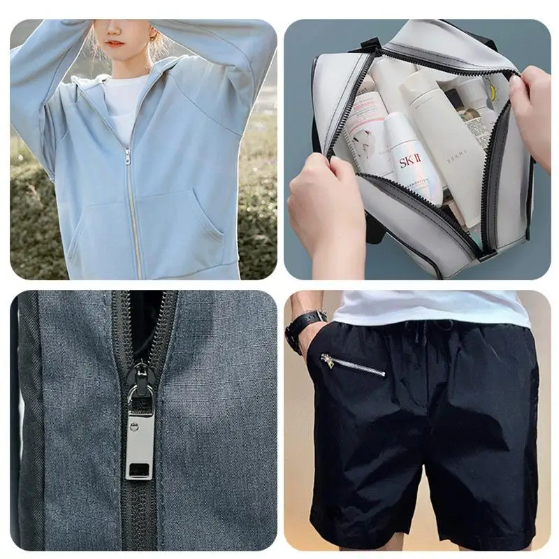 4 Stück/8 Stück abnehmbare Reißverschlusszüge, mehrfarbige Ersatzteile für Reißverschlüsse für Jeans und Rucksäcke, Nähzubehör – Bild 4
