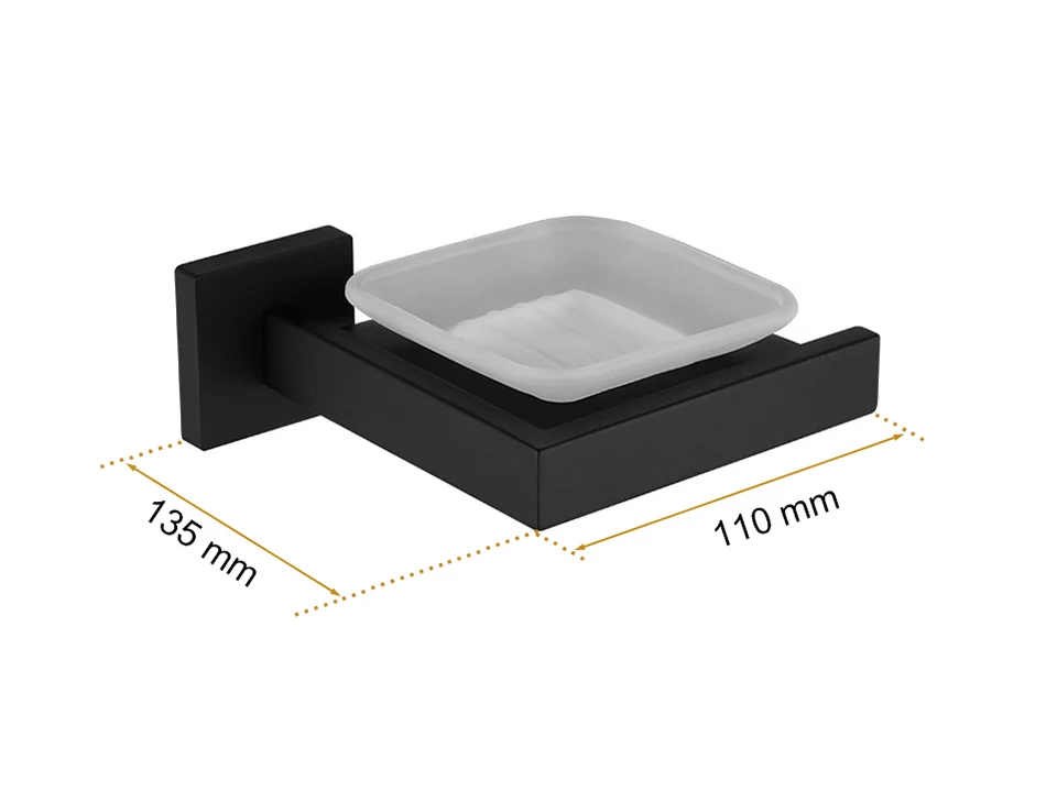 Matte Black Bathroom Hardware 304 Stainless Steel Towel Rack Toilet Paper Holder Liquid Soap Holder Towel Bar Toilet Accessories – Bild 66