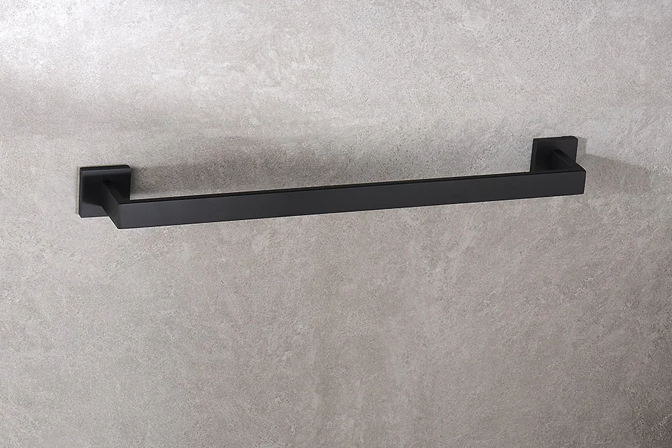 Matte Black Bathroom Hardware 304 Stainless Steel Towel Rack Toilet Paper Holder Liquid Soap Holder Towel Bar Toilet Accessories – Bild 46