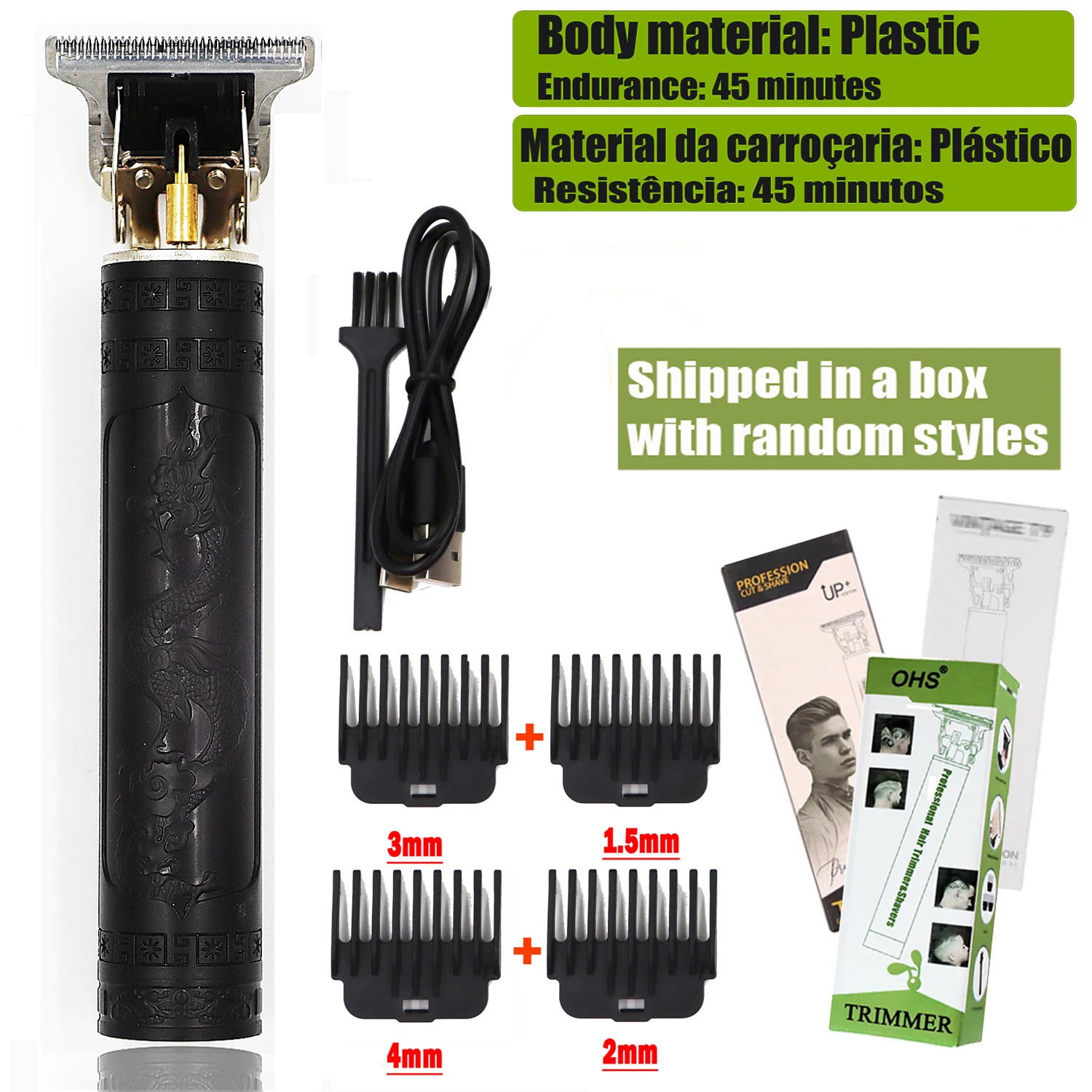 T9 Haarschneidemaschine – Reparatur, Bartschneidegerät, Körperhaartrimmer, Elektrorasierer, Haarschneidemaschine für Männer, 0 mm, Friseur-Rasierer – Bild 18