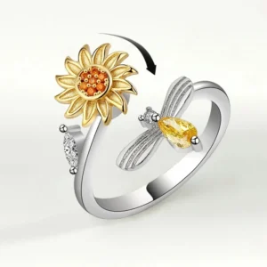 1pcs plated Imitation Gold Ring Simple Women Jewelry Rotatable Micro set Zirconia Personalized Luxury Casual Jewelry