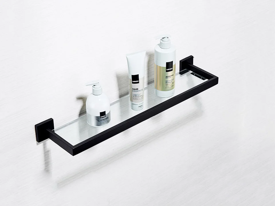 Matte Black Bathroom Hardware 304 Stainless Steel Towel Rack Toilet Paper Holder Liquid Soap Holder Towel Bar Toilet Accessories – Bild 58
