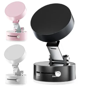 Vacuum Suction Cup Magnetic Car Phone Holder Double-Sided Foldable Magnetic Auto Phone Bracket For Car Interior Accessories