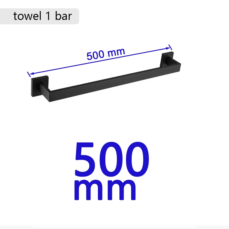 Matte Black Bathroom Hardware 304 Stainless Steel Towel Rack Toilet Paper Holder Liquid Soap Holder Towel Bar Toilet Accessories – Bild 17