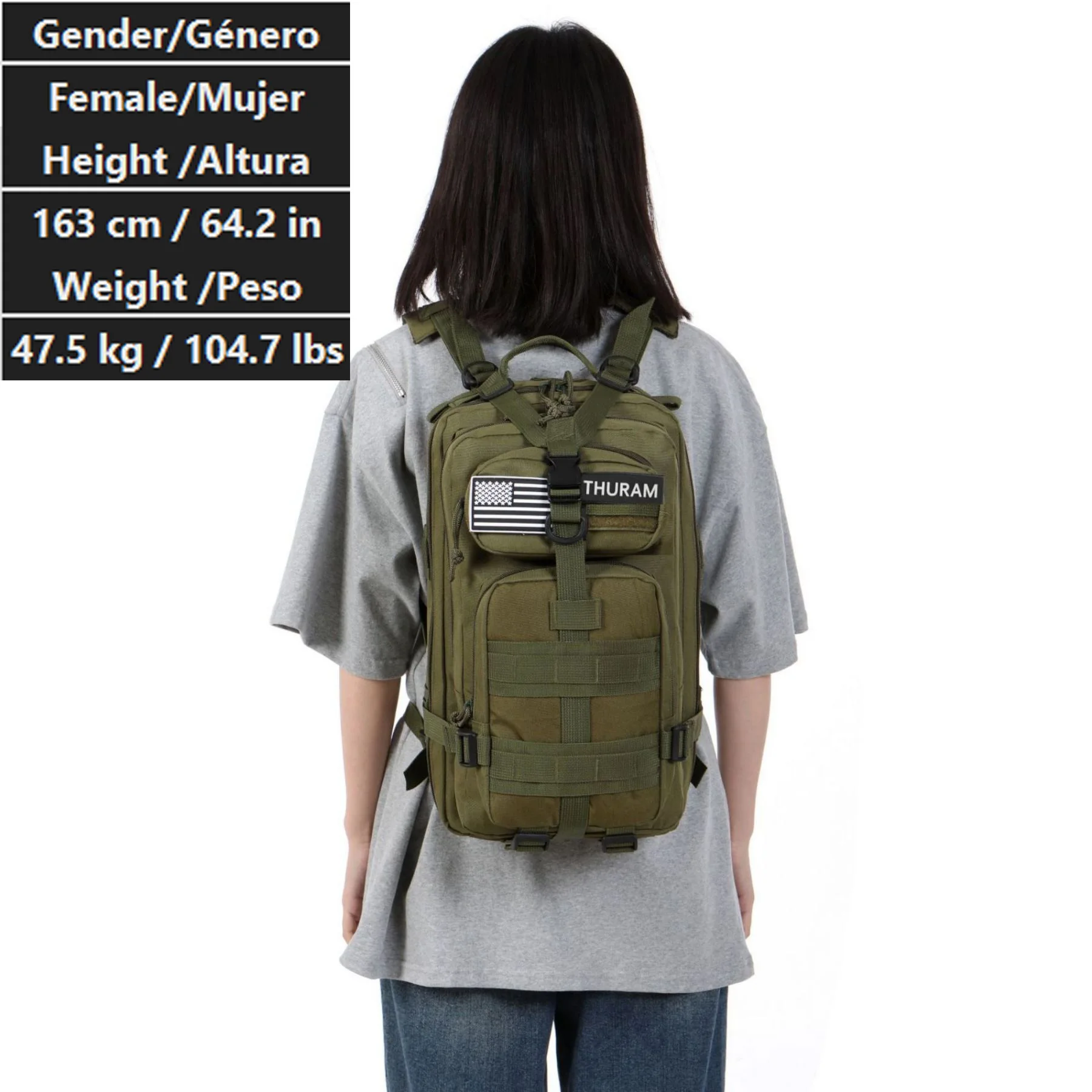 25L/50L 1000D Nylon Waterproof Trekking Fishing Hunting Bag Backpack Outdoor Rucksacks Tactical Sports Camping Hiking – Bild 47