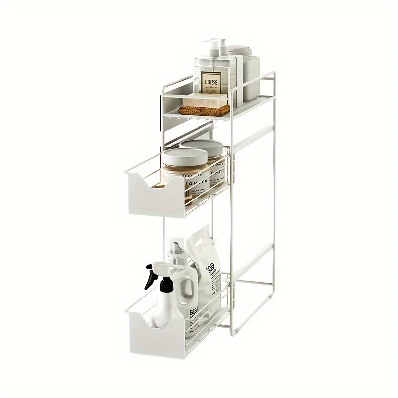 Magnetic Side Rack for Laundry, 1pc - Metal Pull-Out Storage Organizer for Washing Machine – Bild 10