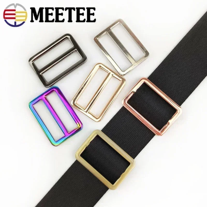 5/10pcs 16-50mm Bags Strap Buckles Metal Slider Tri Glide Adjust Belt Buckle for Webbing Shoes Clothes Leather Part Accessories – Bild 6