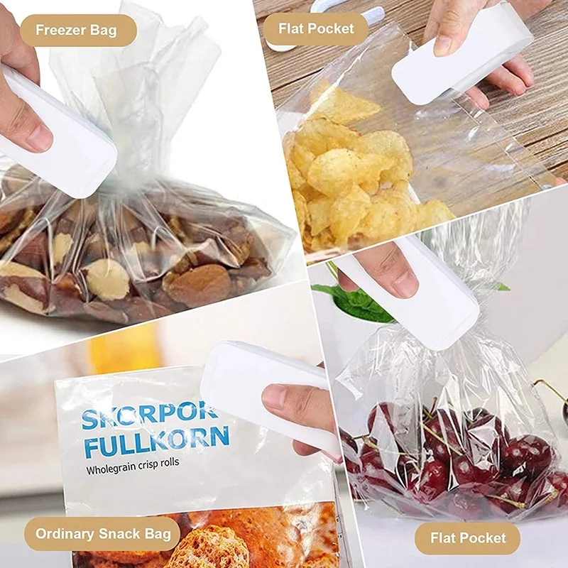 Mini Hea Bag Seal Machine Package Sealer Bags Thermal Plastic Food Bag – Bild 6
