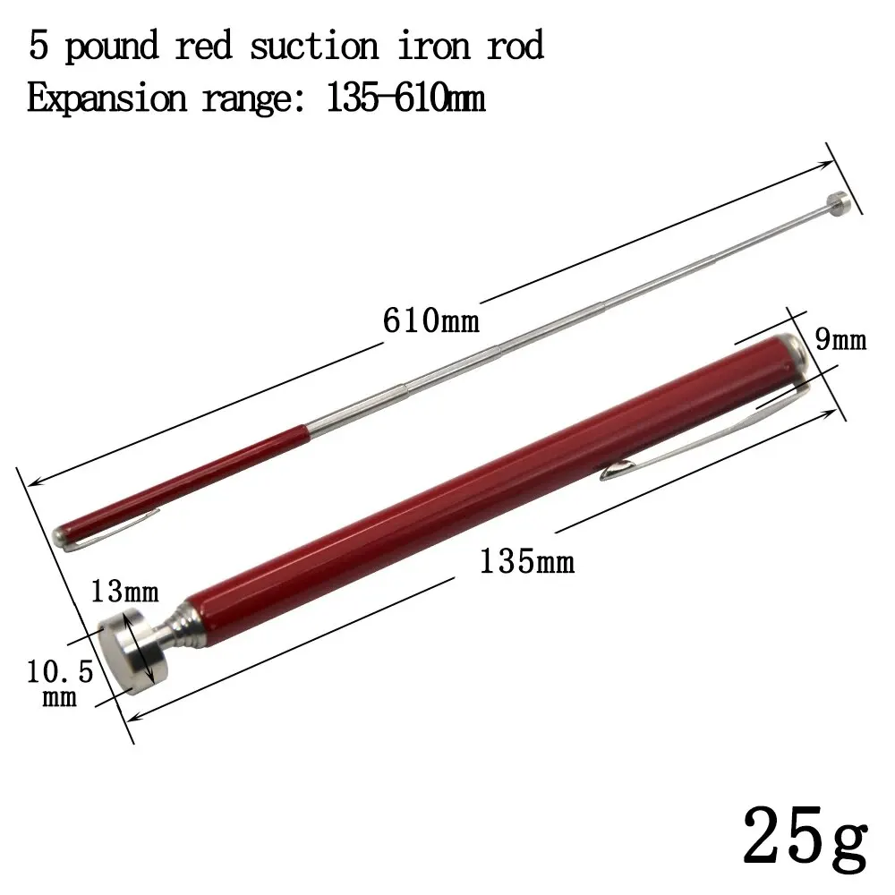 Magnetic Retractable Pickup Suction Iron Rod Portable Multifunctional Extractor Pen Clip Automotive Repair Tools – Bild 9