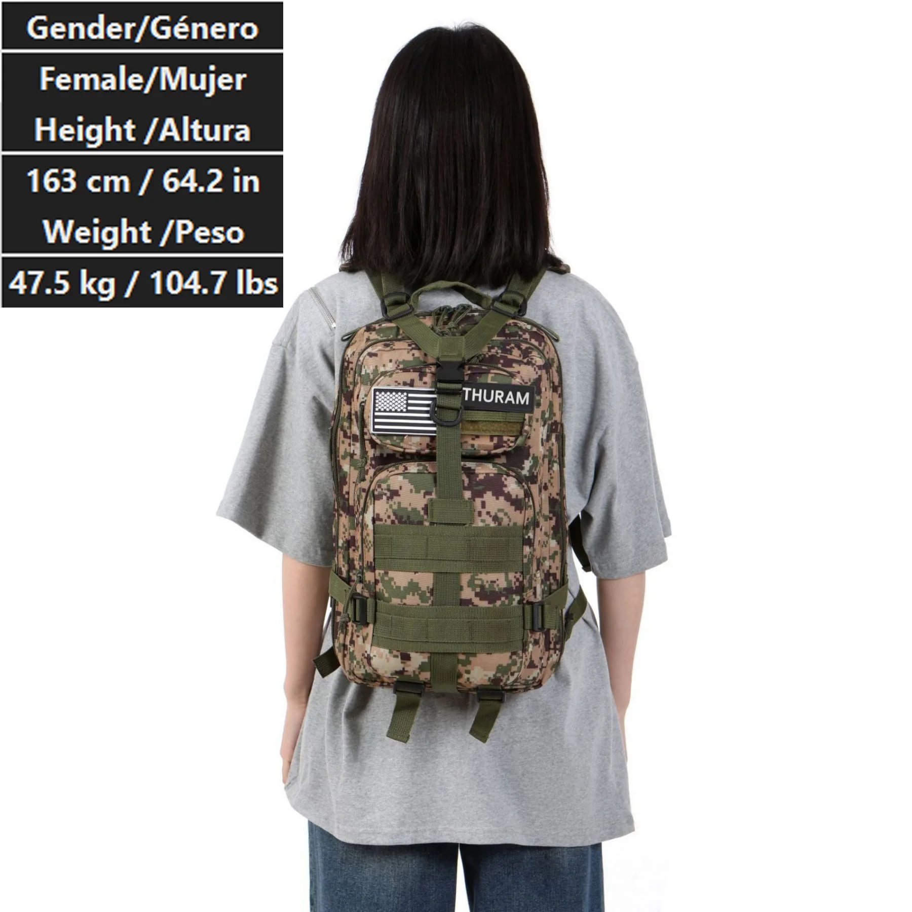 25L/50L 1000D Nylon Waterproof Trekking Fishing Hunting Bag Backpack Outdoor Rucksacks Tactical Sports Camping Hiking – Bild 44