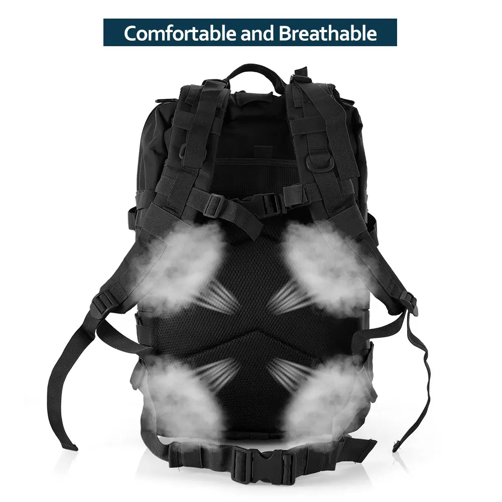 25L/50L 1000D Nylon Waterproof Trekking Fishing Hunting Bag Backpack Outdoor Rucksacks Tactical Sports Camping Hiking – Bild 6