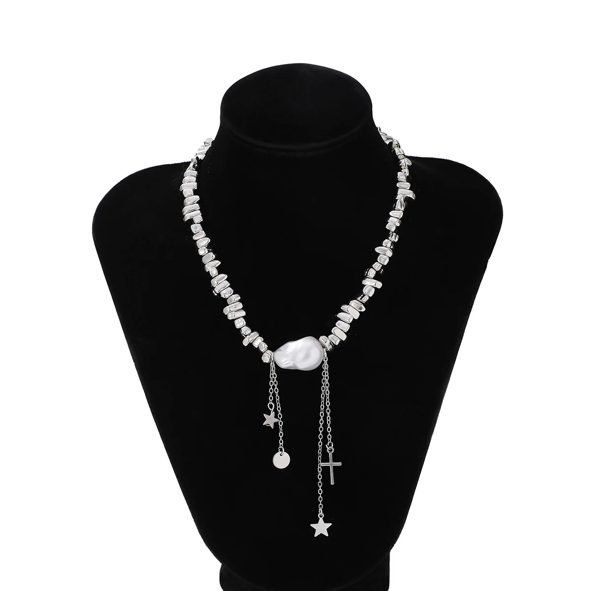 Hip Hop CCB Beads & Imitation pearl Chian Fashion Necklaces Tassels Pendant Jewelry For Women Beach Vacation Gift X0324 – Bild 6