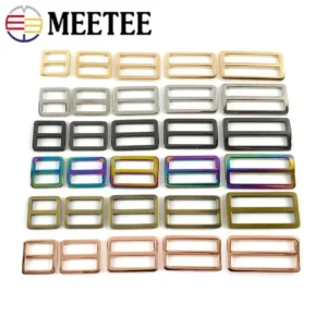 5/10pcs 16-50mm Bags Strap Buckles Metal Slider Tri Glide Adjust Belt Buckle for Webbing Shoes Clothes Leather Part Accessories