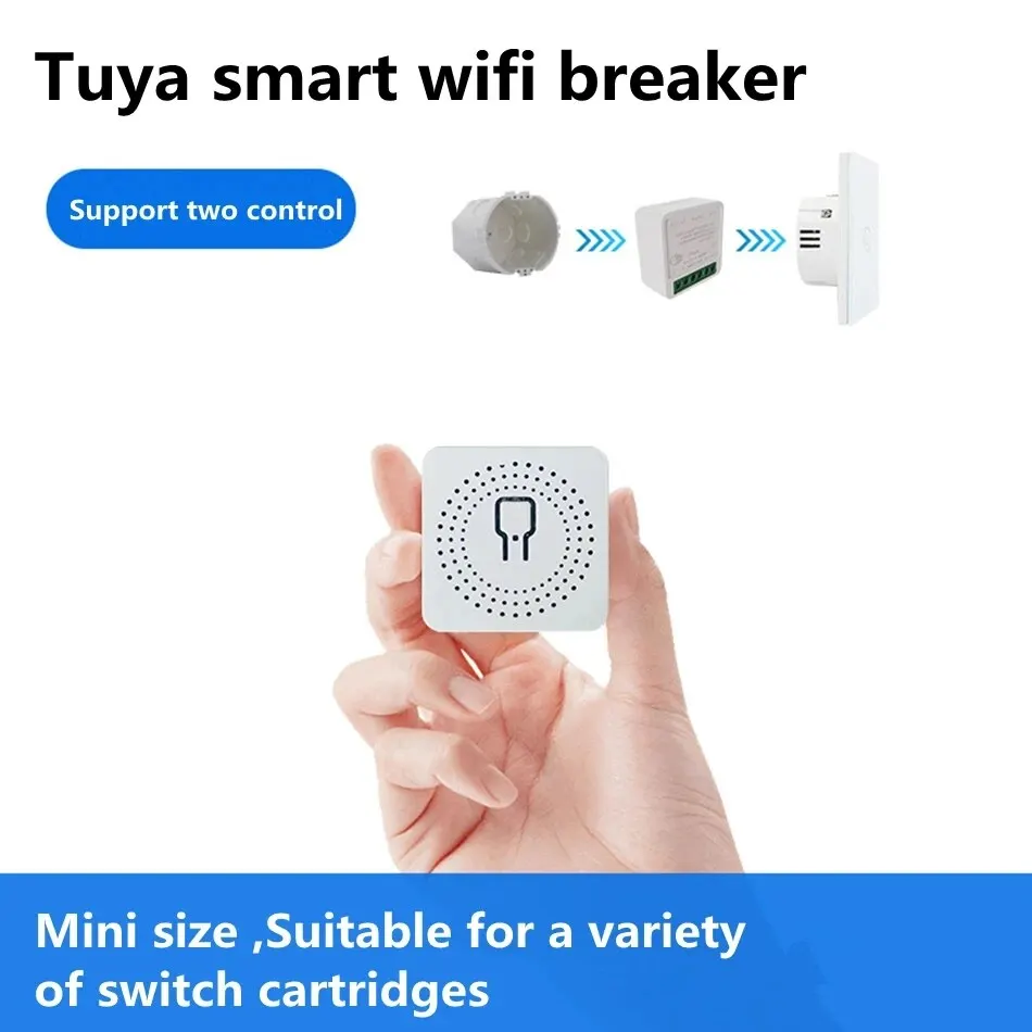 Tuya Mini 16A WiFi Switch Smart Life App 2 Way Control Smart Home Automation Module Interruptor Work for Alexa Google Home – Bild 3