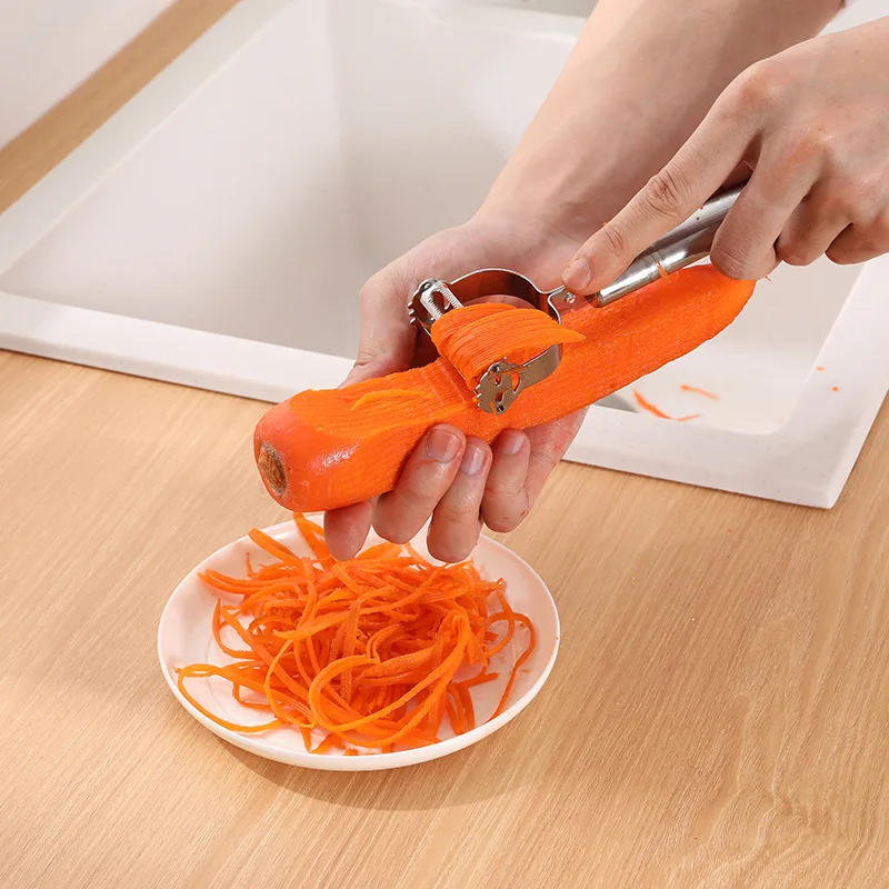 High Quality Stainless Steel Potato Cucumber Carrot Grater Julienne Peeler Vegetables Fruit Peeler Vegetable Slicer – Bild 4